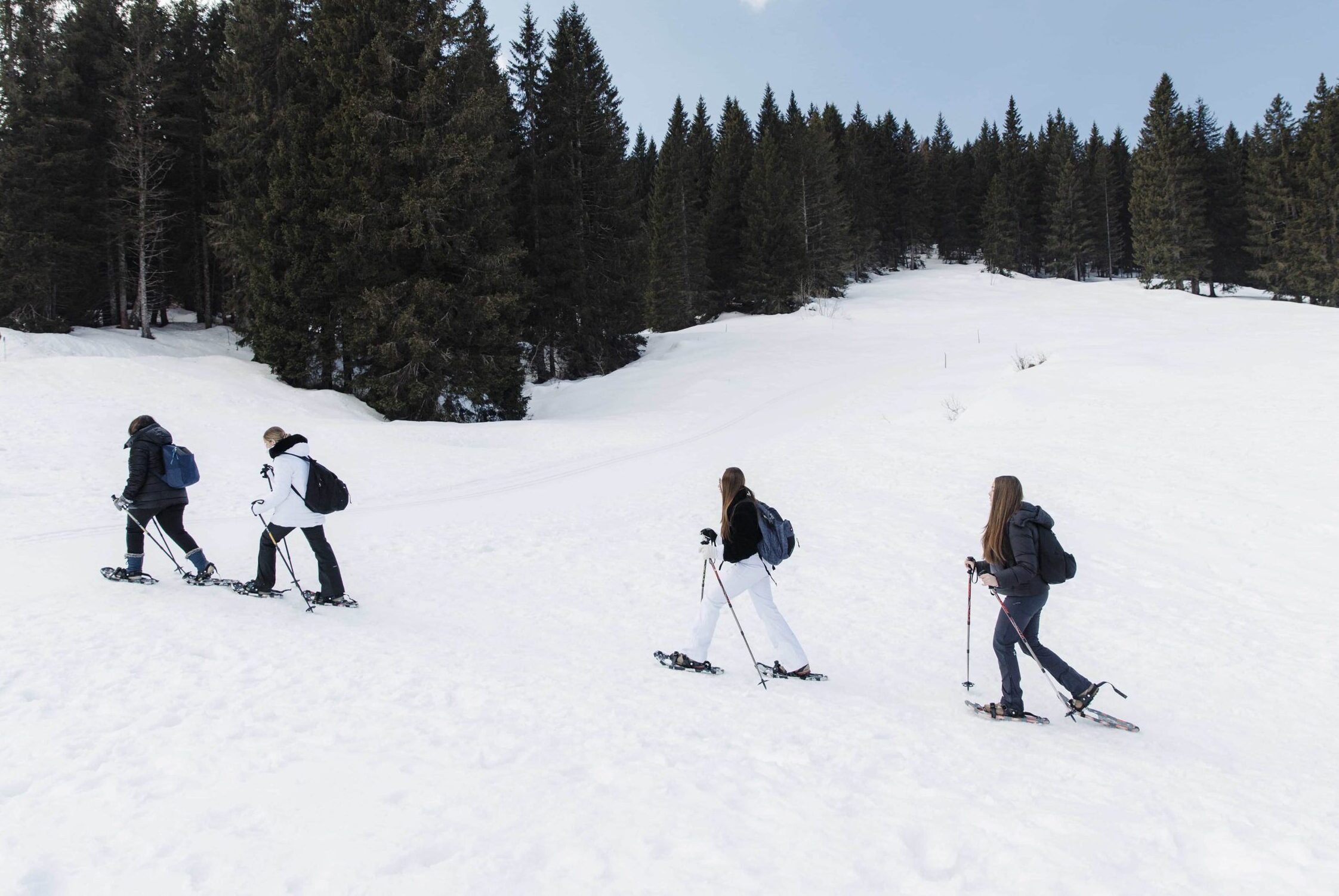 Bianco, silenzio e la montagna tutta per te